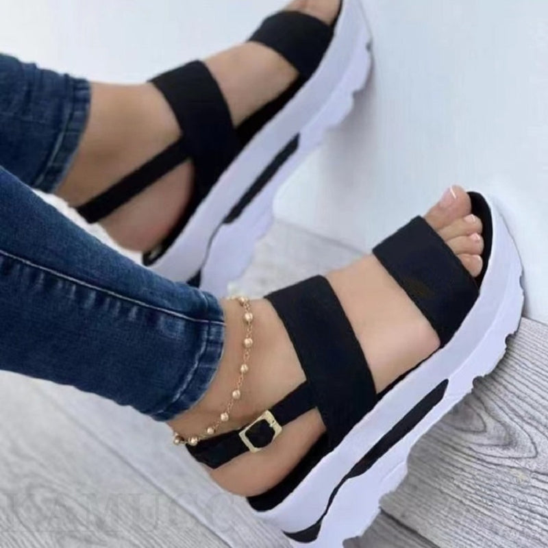 Women's Shoes Casual Buckle Platform Sandals Summer Fashion - Fashioinista