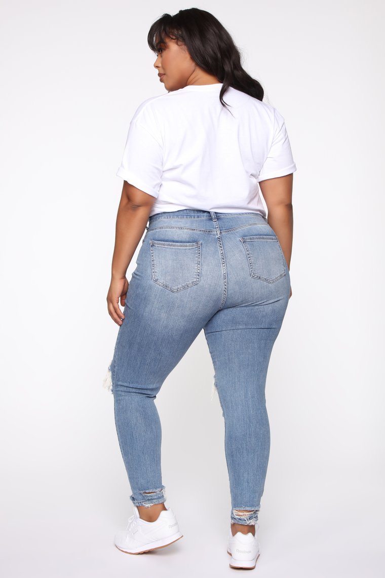 Stretch Ripped Women Plus Size Jeans Plus Size Jeans - Fashioinista