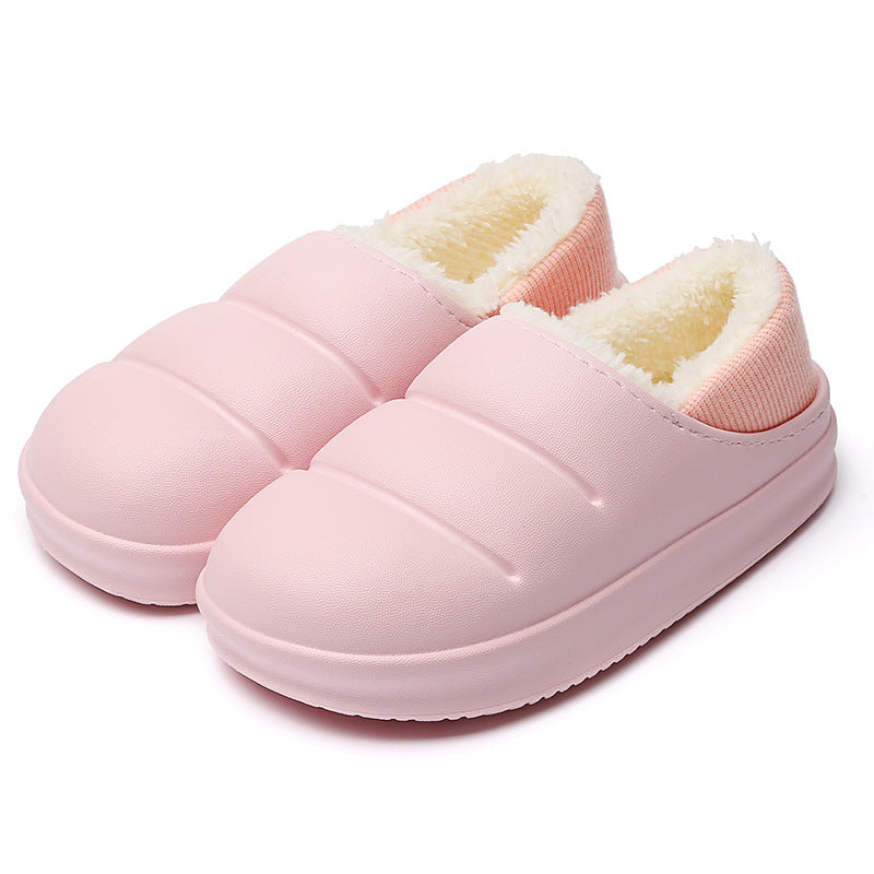 Couple Cotton Slippers Wiomen Winter Warm House Shoes Waterproof Garden Slipper - Fashioinista