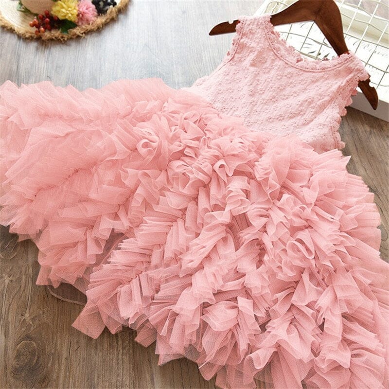 Elegant Wedding Flower Girls Dress Baby & Toddler Dresses Fashionjosie 411 Light pink 3T 