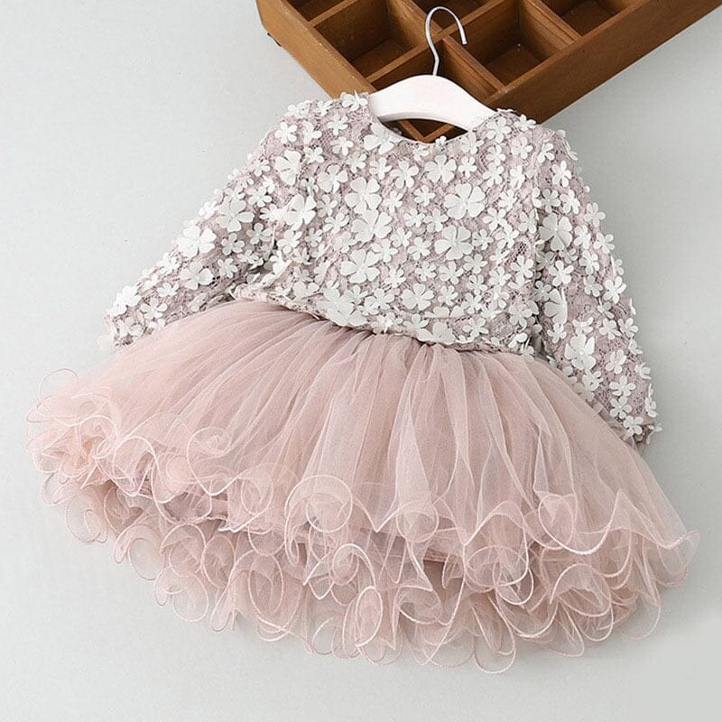 Elegant Wedding Flower Girls Dress Baby & Toddler Dresses Fashionjosie 424 pink 3T 