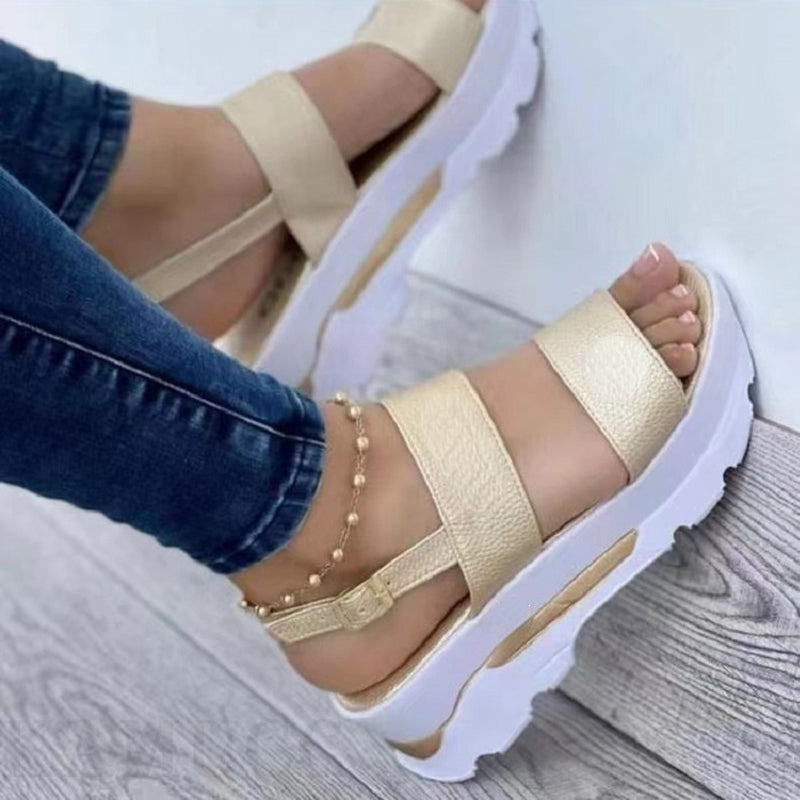 Women's Shoes Casual Buckle Platform Sandals Summer Fashion - Fashioinista