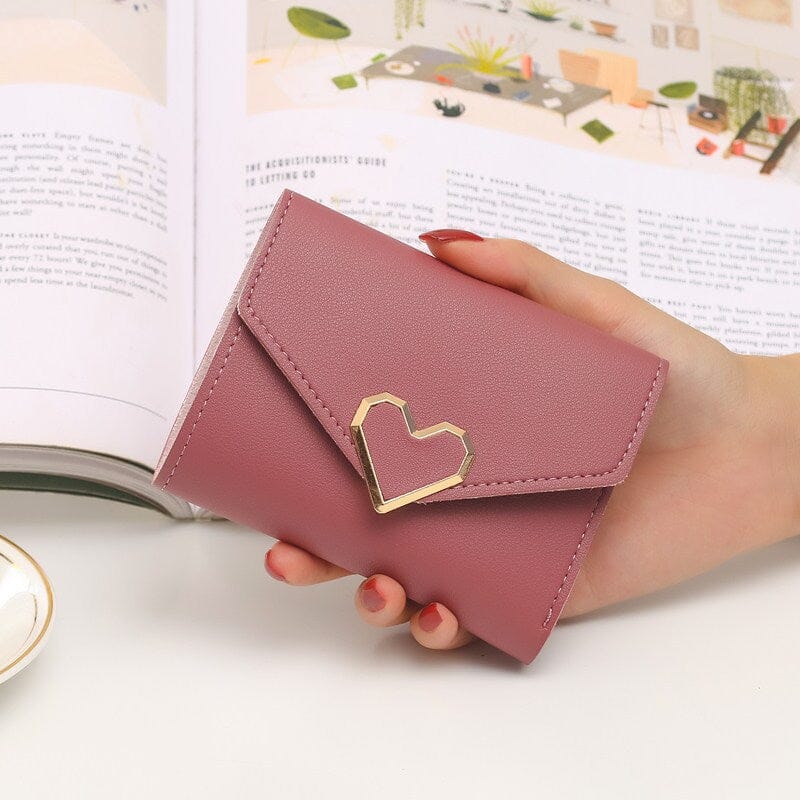 Heart-Shaped Women's Wallets Handbags, Wallets & Cases Fashionjosie Dark Pink 