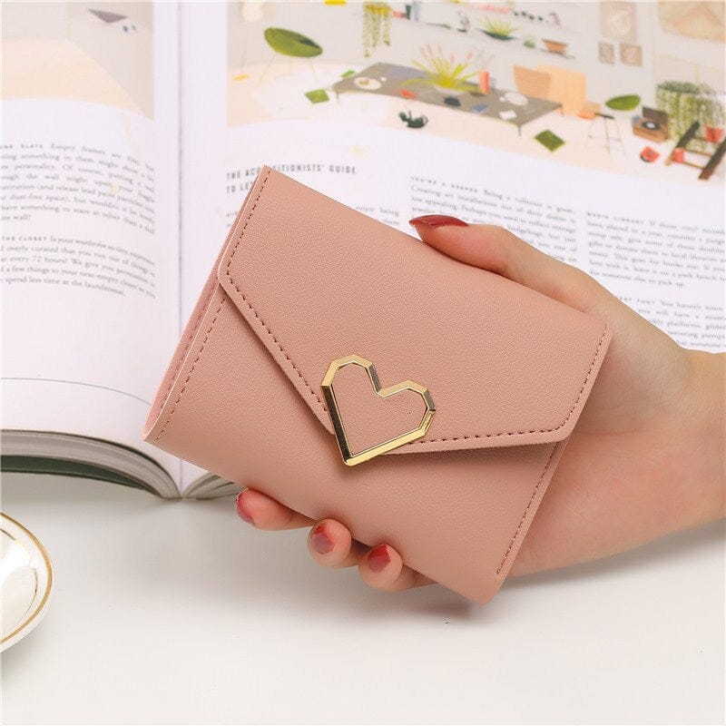 Heart-Shaped Women's Wallets Handbags, Wallets & Cases Fashionjosie Pink 