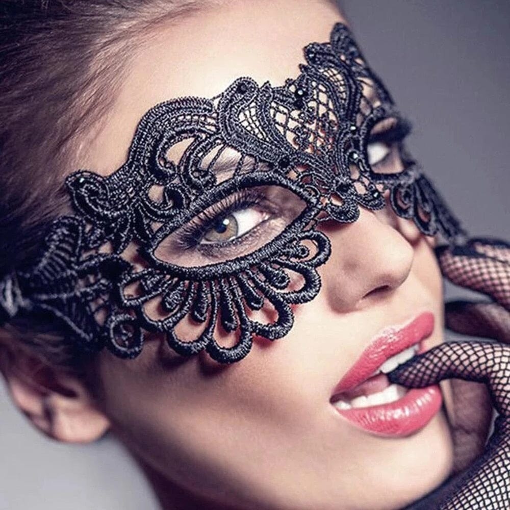 hot Masquerade Lace Eye Mask Apparel & Accessories FashionJosie black 3 