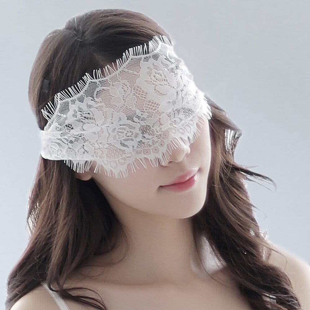 hot Masquerade Lace Eye Mask Apparel & Accessories FashionJosie white 2 