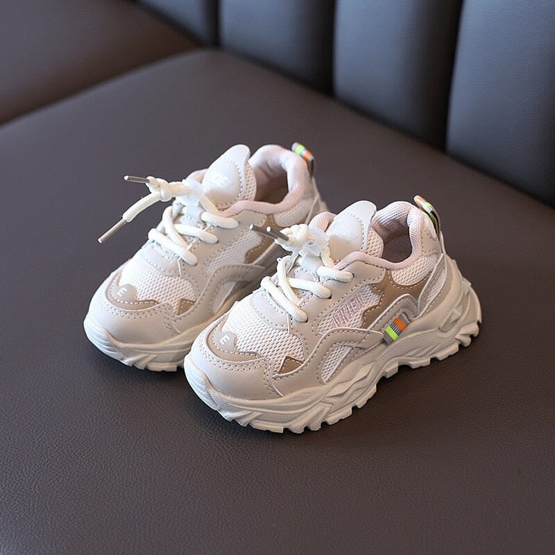 Kids' Mesh Outdoor Sneakers Shoes Fashionjosie Beige 21 (inside 13.5 cm) 