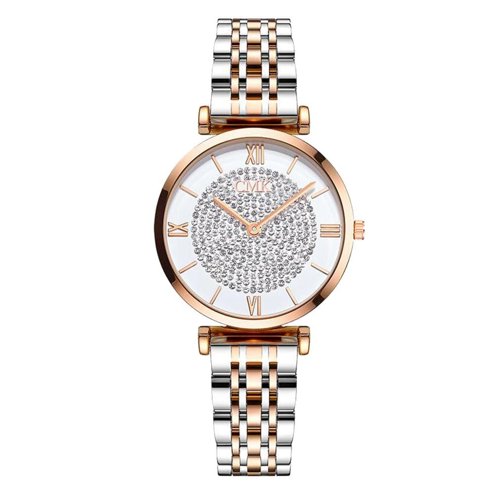 Luxury Crystal Bracelet Watches Watches Fashionjosie 3511 Rose Gold 