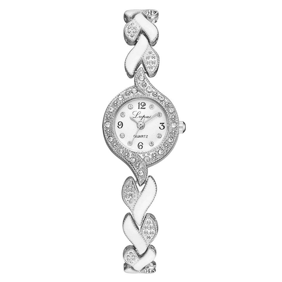 Luxury Crystal Watches Watches Fashionjosie Silver White 