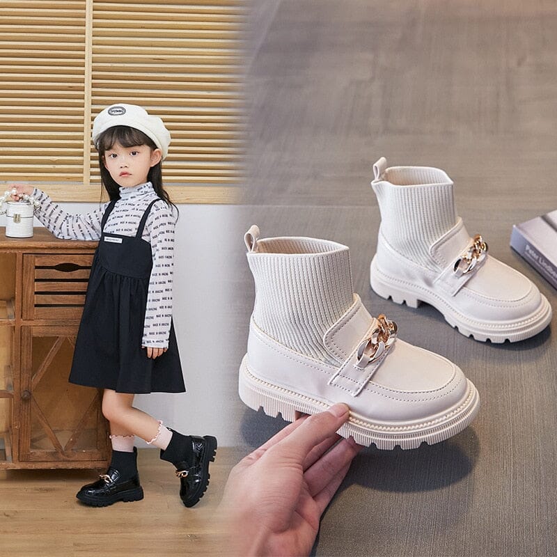 Metal Chain Princess Boots Baby Shoes Fashionjosie 