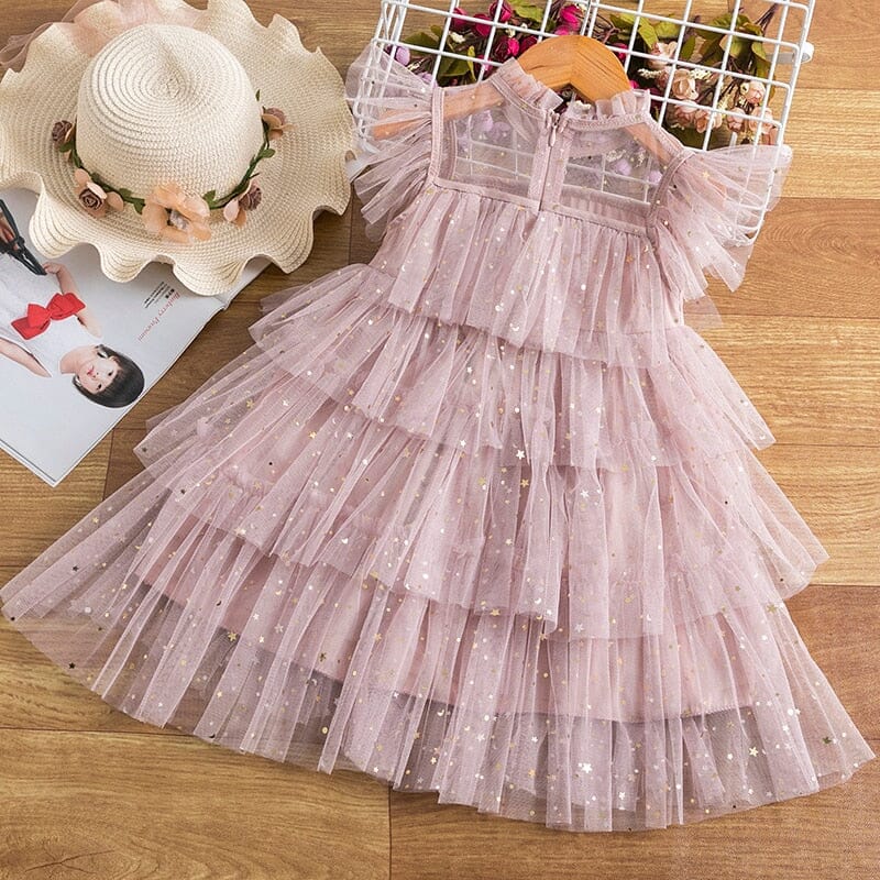 Princess Wedding Dress Baby & Toddler Dresses Fashionjosie 270 pink 3T 