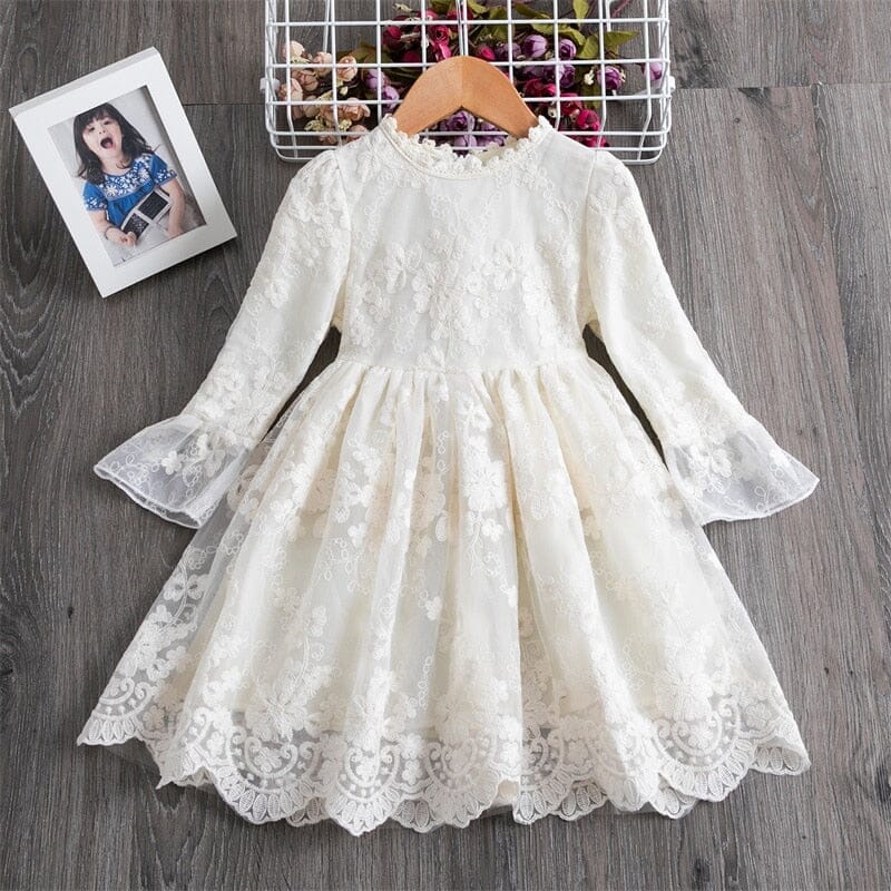 Princess Wedding Dress Baby & Toddler Dresses Fashionjosie 670 white 3T 