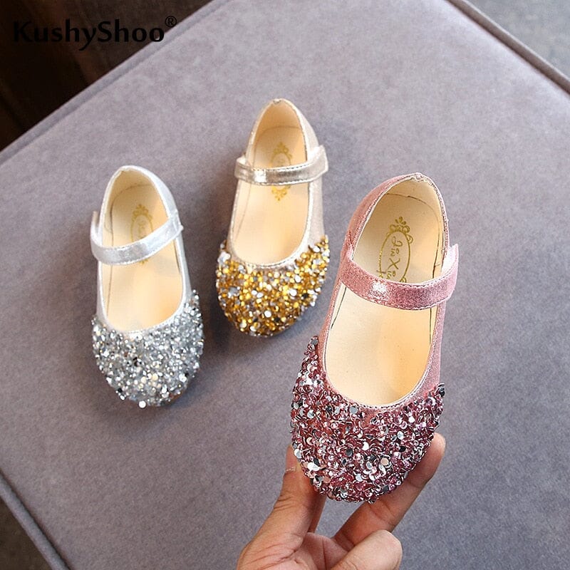 Princess with Glitter Baby Shoes Fashionjosie 