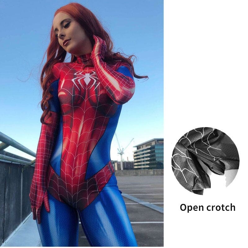 Sexy Spiderman Jumpsuit Jumpsuits & Rompers FashionJosie D open crotch XS 155 