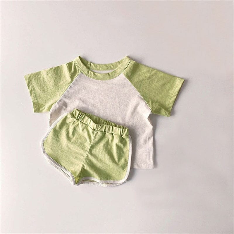 Summer Short Sleeve Kids T-shirt & Shorts Sets Baby & Toddler Clothing Fashionjosie 6 6-12M 73 