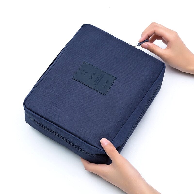 Waterproof Travel Cosmetic Bag: Multifunction Organizer Bags Accessories Fashionjosie Deep Blue China 