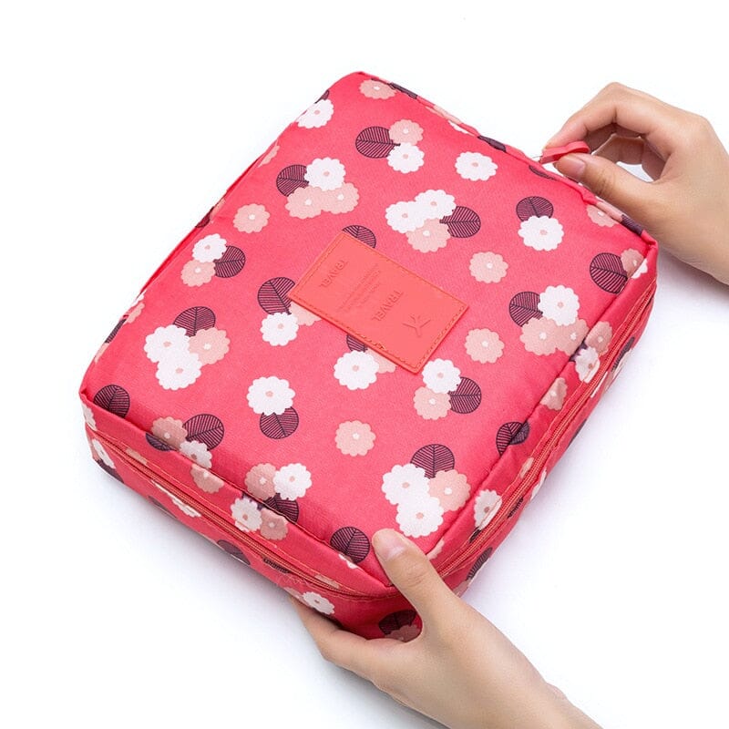 Waterproof Travel Cosmetic Bag: Multifunction Organizer Bags Accessories Fashionjosie Pink Flower China 