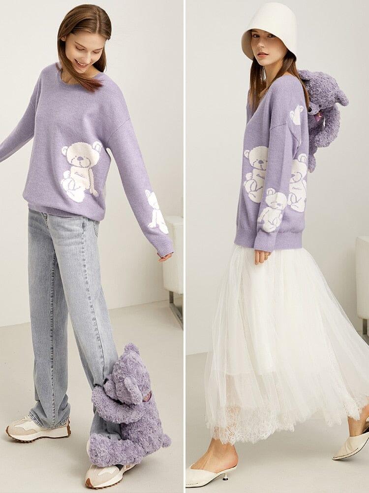 Bear Sweater Shirts & Tops Fashionjosie 