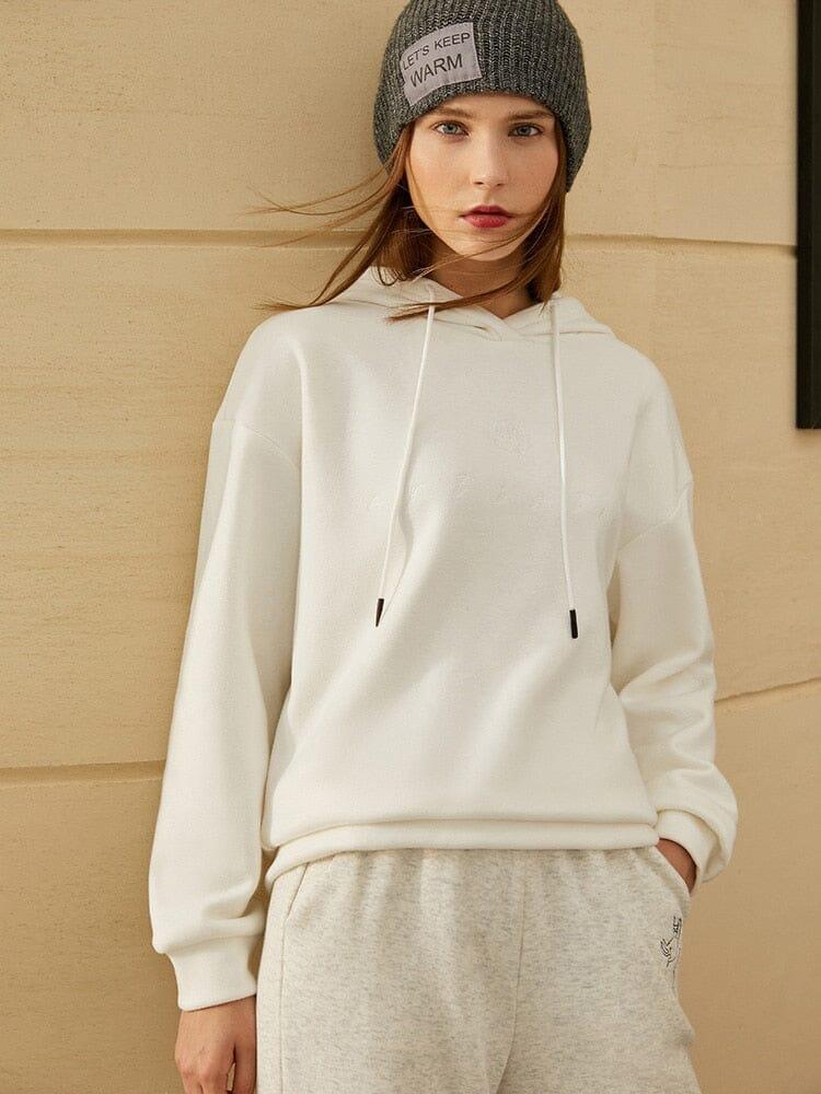 Casual Hooded Embroidery Pullover Shirts & Tops Fashionjosie 