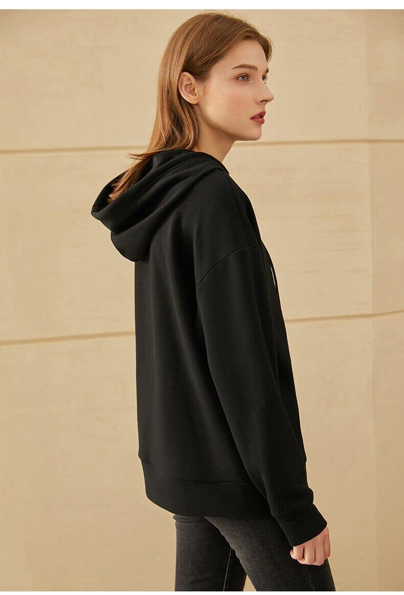 Casual Hooded Embroidery Pullover Shirts & Tops Fashionjosie 