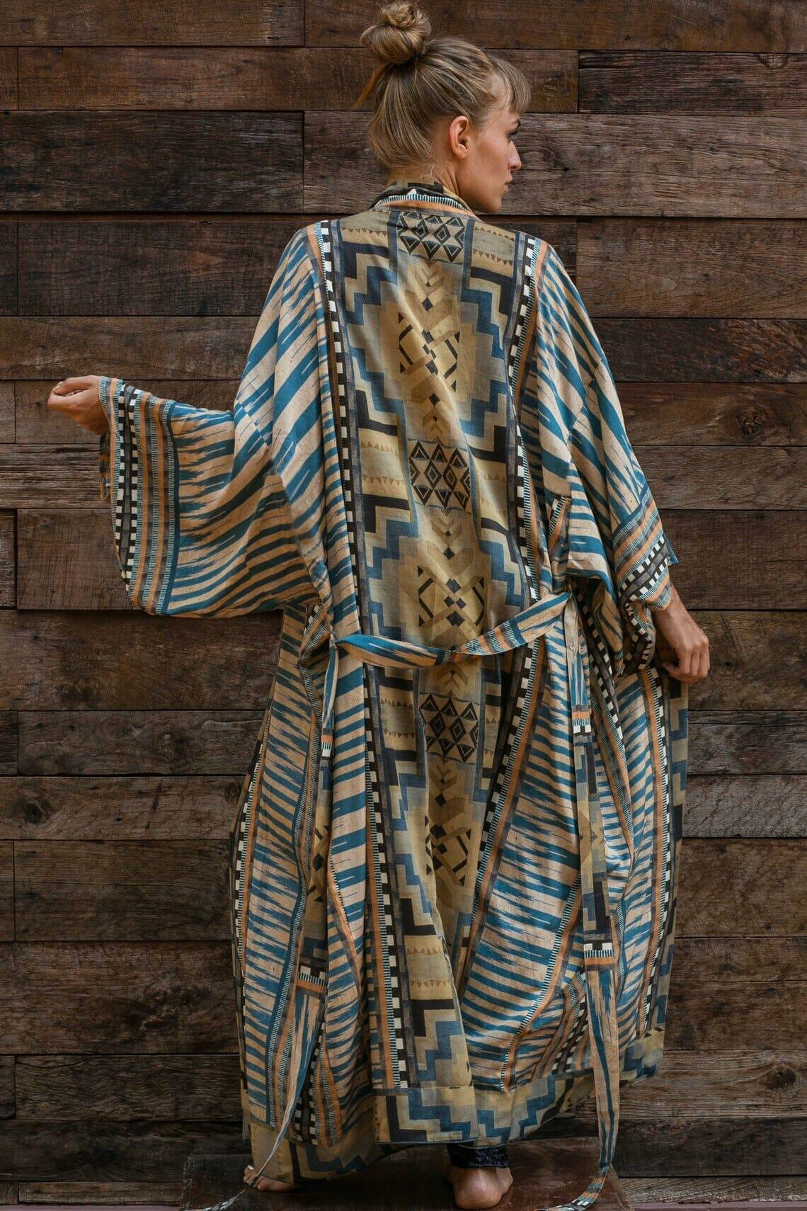 Elegant Self Belted Kimono Dress Tunic Women Fashionjosie 