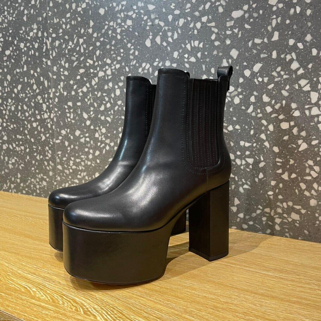 black ankle boots