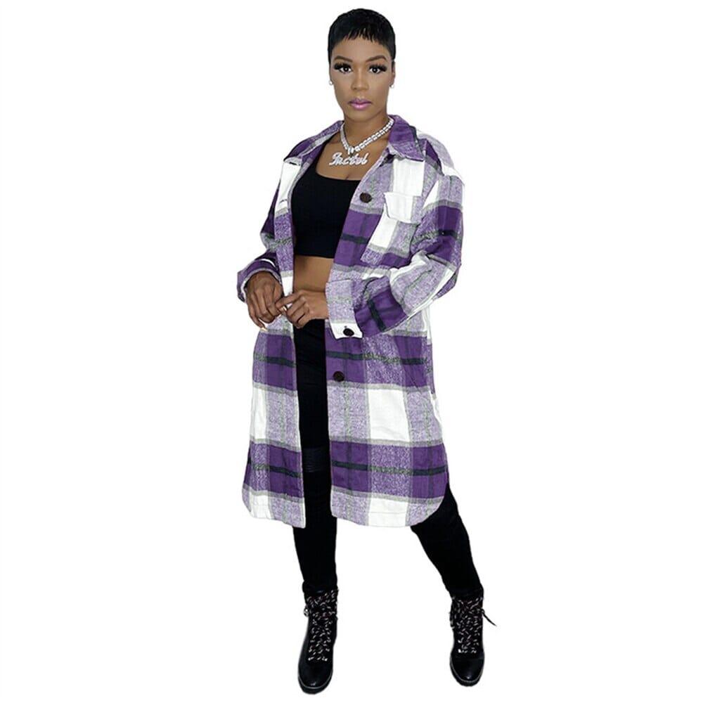 PENELOPE COAT Fashionjosie Purple S 