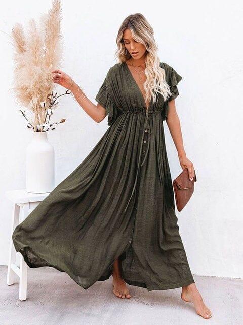 Say Yes Dresses Fashionjosie Army Green One Size 