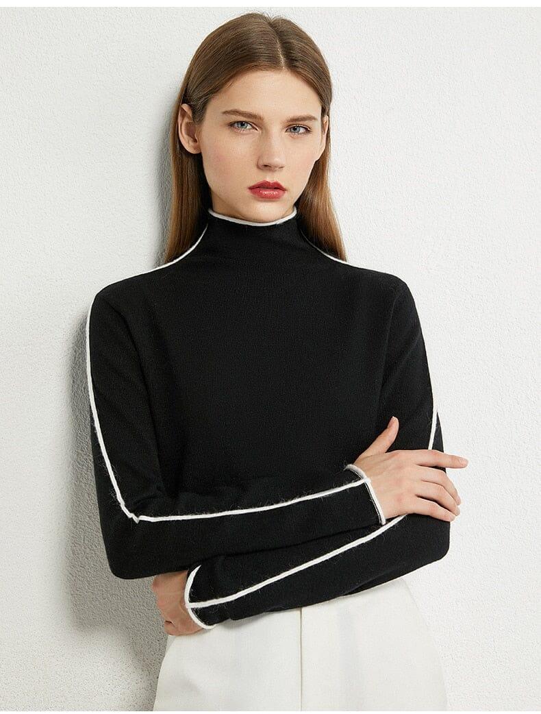 Slim Fit Turtleneck Sweater Shirts & Tops Fashionjosie 