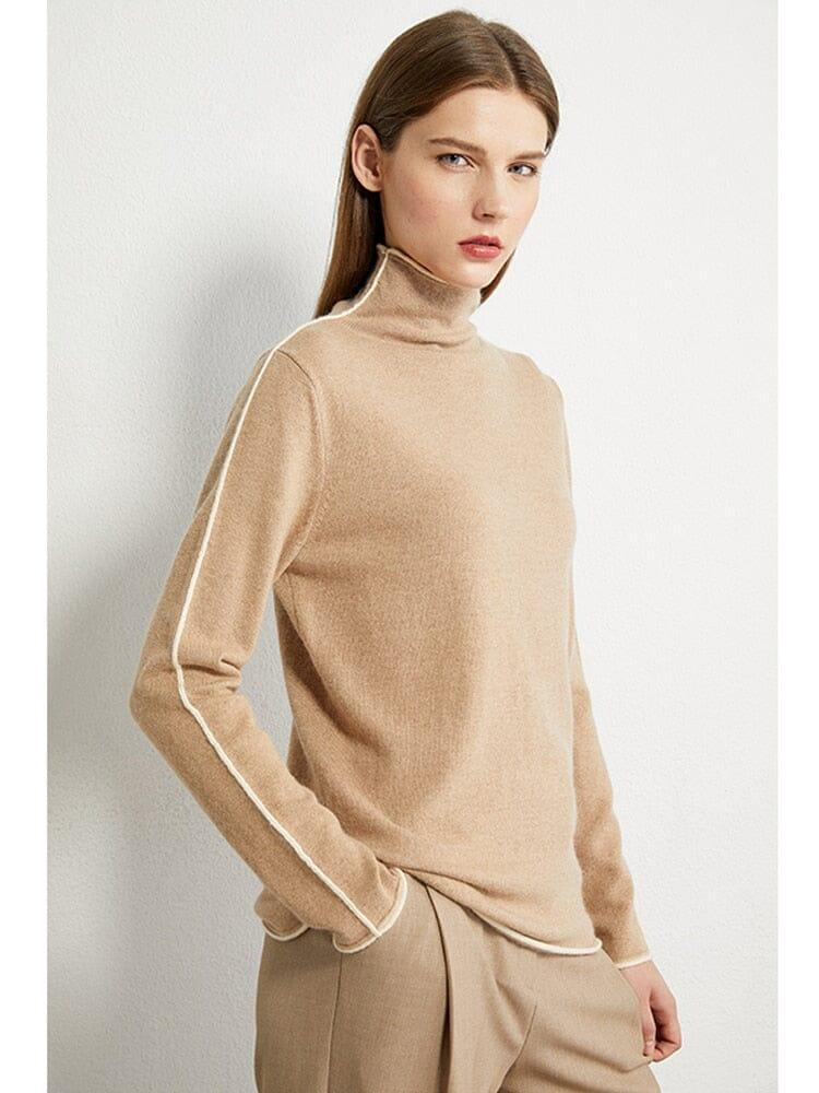 Slim Fit Turtleneck Sweater Shirts & Tops Fashionjosie 