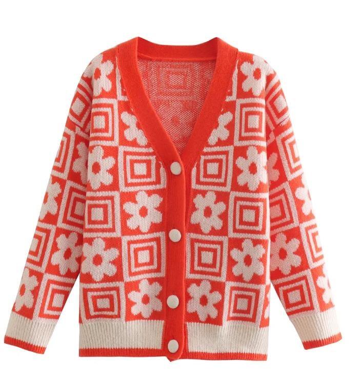 Women's knitted cardigan jumper in European and American styles Fashionjosie 